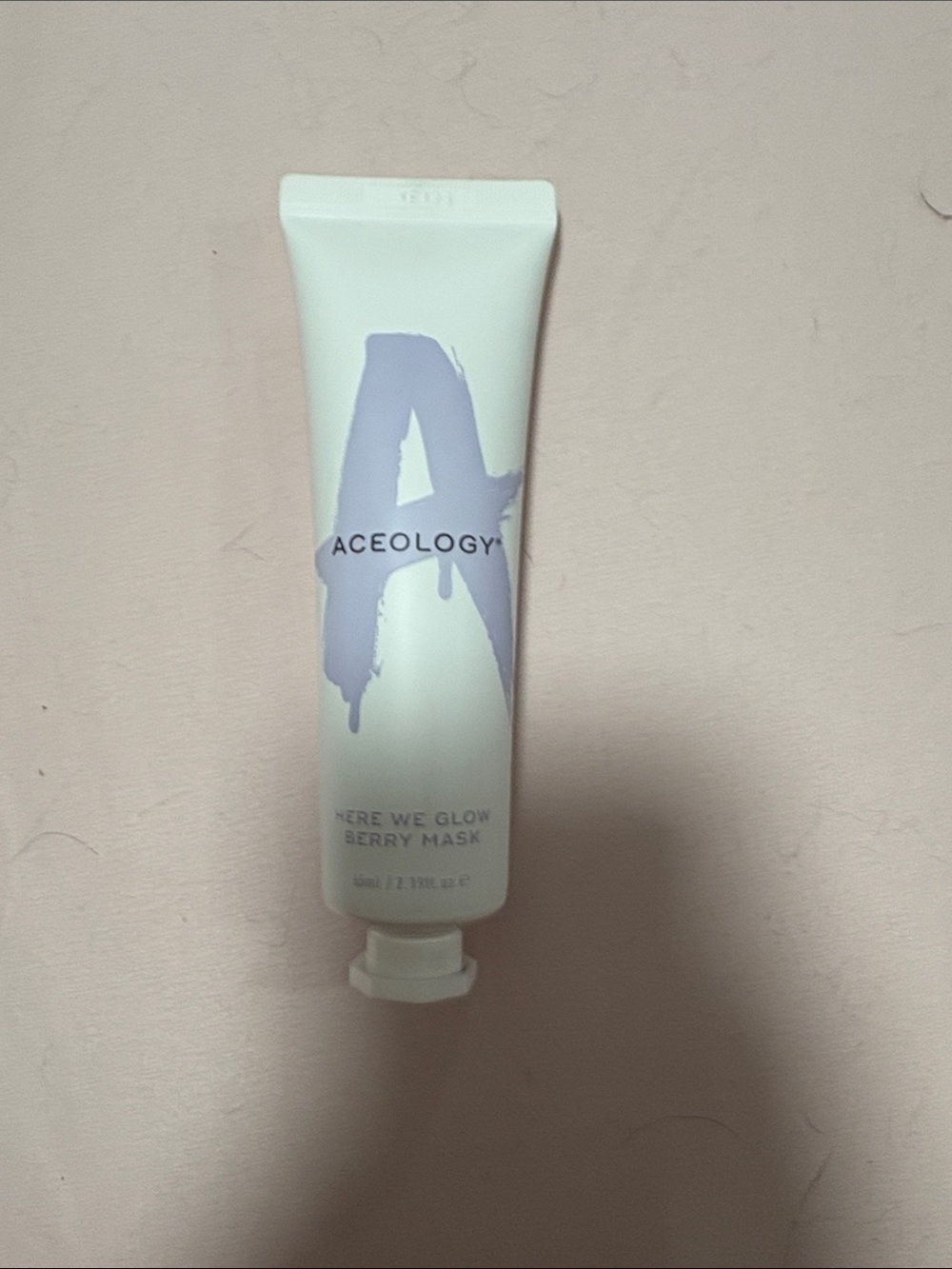 Aceology Here We Glow Berry Mask - White & Lavender Tube
